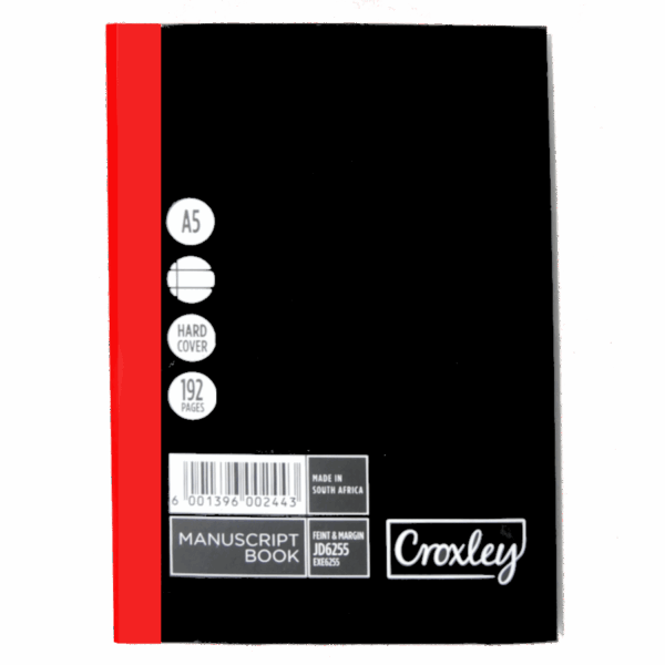 CROXLEY MANUSCRIPT BOOK A5 F/M JD6255 192 PG – Maritzburg Christian School