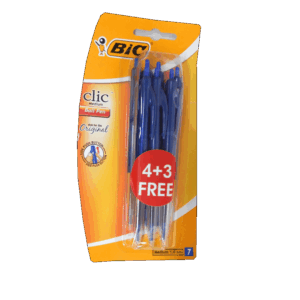 BIC CLICK MED PENS BLUE 4 PLUS 3