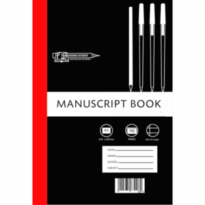 BOOK MANUSCRIPT A5 HARD COVER FEINT N MARGIN 192PG